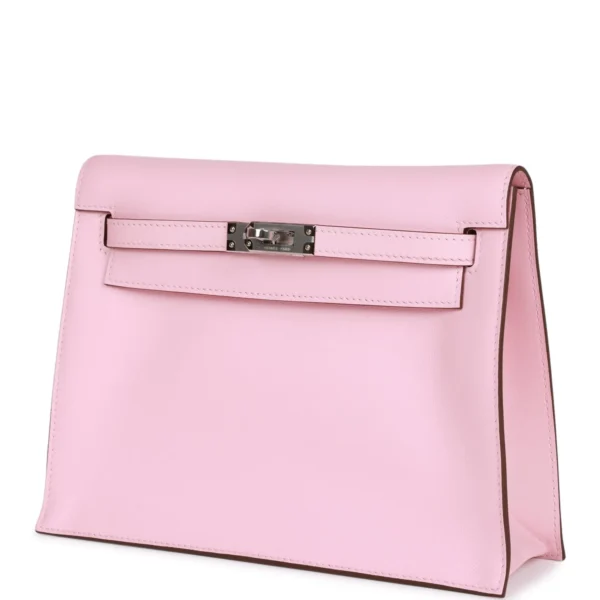 Hermès Kelly Danse Rose Sakura Swift Palladium Hardware