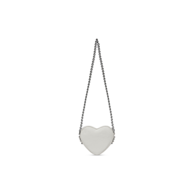 b350ecba166037811125d5e5141bbc87 WOMEN'S LE CAGOLE HEART MINI BAG IN OPTIC WHITE