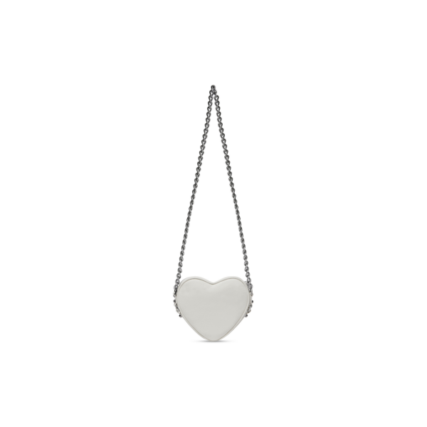 b350ecba166037811125d5e5141bbc87 WOMEN'S LE CAGOLE HEART MINI BAG IN OPTIC WHITE