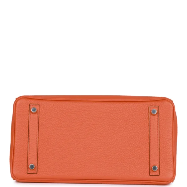 b4c8ff10655f70ad5d1f11e3537c9ea8 Hermès Birkin 30 Orange Poppy Clemence Palladium Hardware