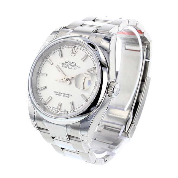 Rolex Datejust 116200SSO 36MM Silver Floral Dial Silver-tone Case