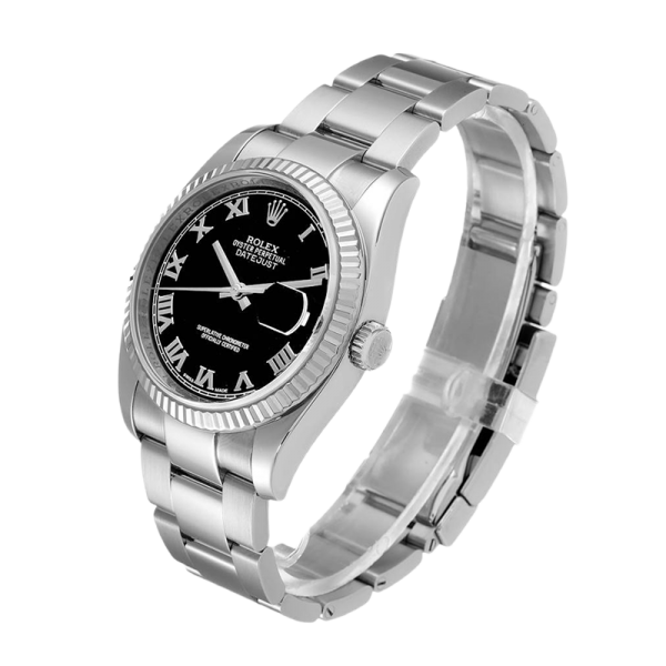 Rolex Datejust 116234BKRO 36MM Black Dial Silver-tone Case
