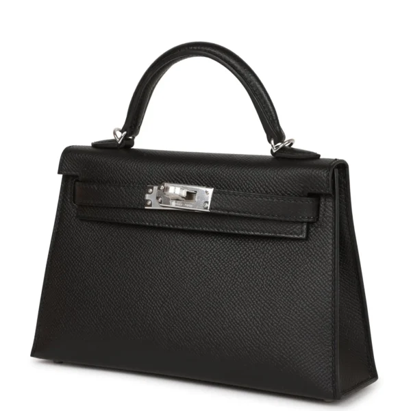 b59a9b835b1ff1a16cc38465aaaf0244 Hermès Kelly Sellier 20 Black Epsom Palladium Hardware