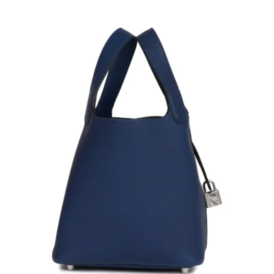 Hermès Picotin Lock 18 Bleu Saphir Maurice Palladium Hardware