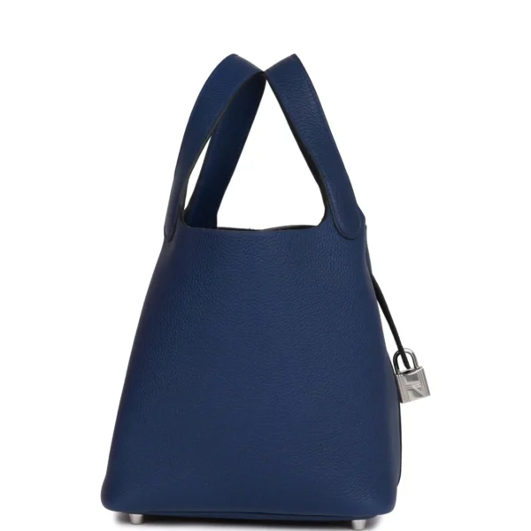 Hermès Picotin Lock 18 Bleu Saphir Maurice Palladium Hardware