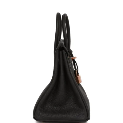Hermès Birkin 25 Black Togo Rose Gold Hardware
