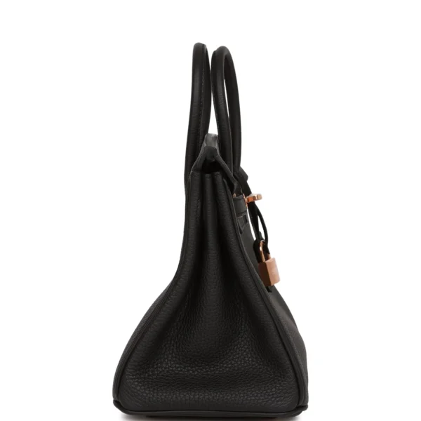 Hermès Birkin 25 Black Togo Rose Gold Hardware