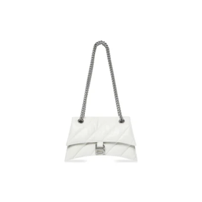 WOMEN'S CRUSH SMALL CHAIN BAG QUILTED IN OPTIC WHITE