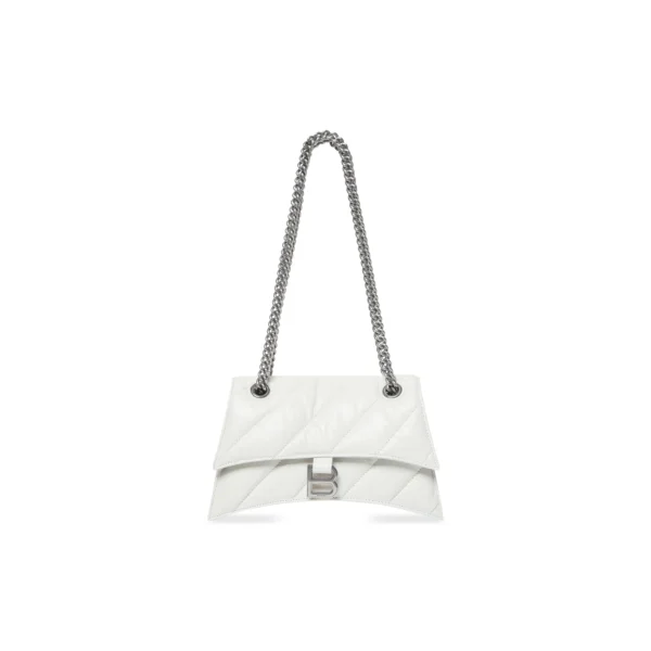 WOMEN'S CRUSH SMALL CHAIN BAG QUILTED IN OPTIC WHITE
