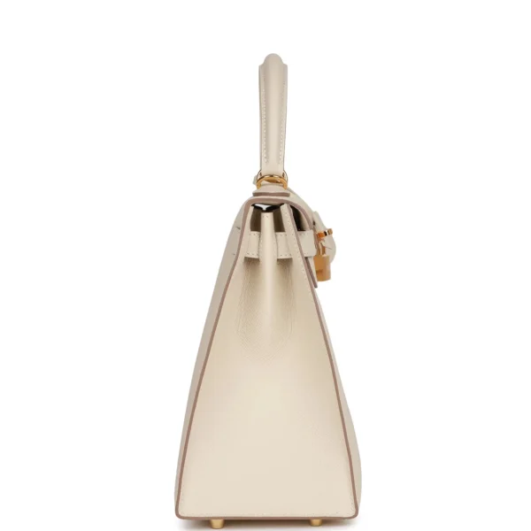 Hermès Craie Epsom Sellier Kelly 28cm Gold Hardware