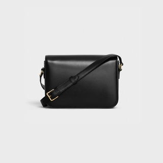 CLASSIQUE TRIOMPHE BAG IN SHINY CALFSKIN BLACK