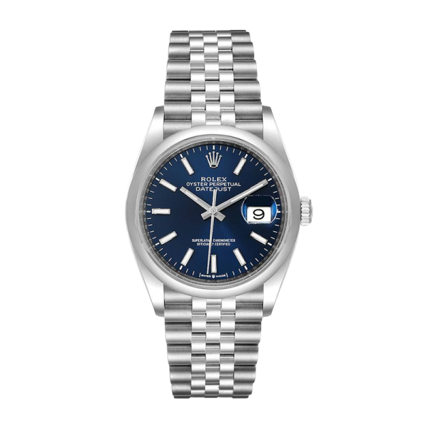 Rolex Datejust m126200-0005 36MM Blue Dial Silver-tone Case