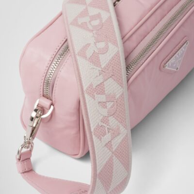 b8ef8b960a8712a06caf194179b2435c Prada Nappa antique leather multi-pocket shoulder bag - Alabaster Pink