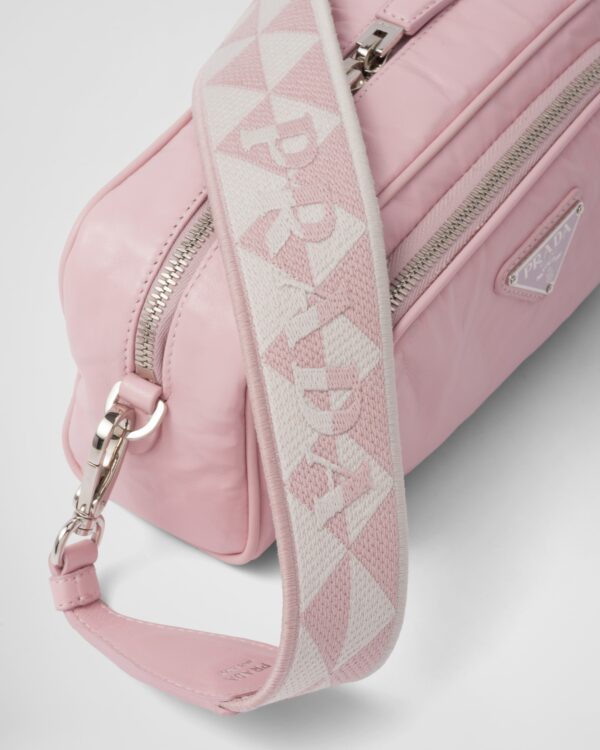 b8ef8b960a8712a06caf194179b2435c Prada Nappa antique leather multi-pocket shoulder bag - Alabaster Pink