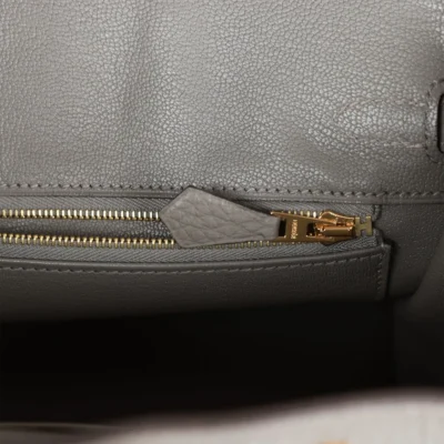 b92112aafe02c8c203b75ddd2cfc4db4 Hermès Birkin 25 Gris Meyer Togo Gold Hardware
