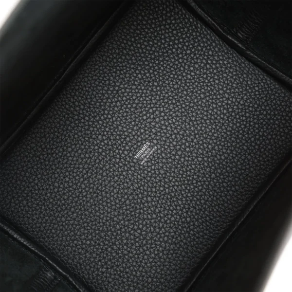 Hermès Black Clemence Picotin Lock 22cm Palladium Hardware