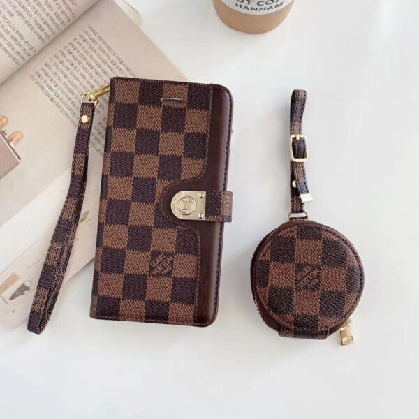 bb53cb39 Luxury GG LV BUR iPhone & AirPods Case with Card Holder