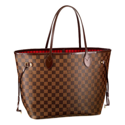 路易威登 N51105 Neverfull MM 棋盘格 Ebene 帆布 肩背包