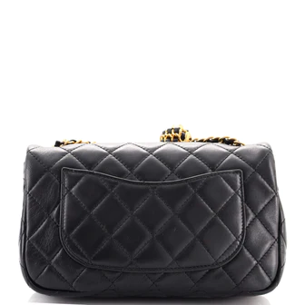 Chanel Pearl Crush Flap Bag Quilted Lambskin Mini