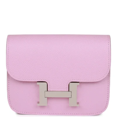 bc772c09bda9c2dd040a8982fc659314 Hermès Constance Slim Wallet Mauve Sylvestre Epsom Palladium Hardware