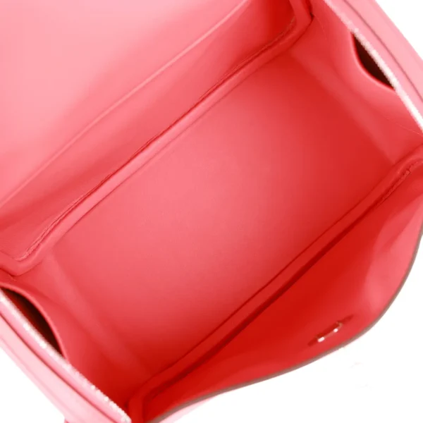 Hermès Lindy 26 Rose Texas Evercolor Palladium Hardware