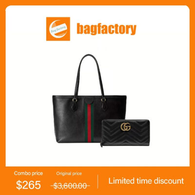 حقيبة حمل Ophidia GG Marmont zip around محفظة متوسطة