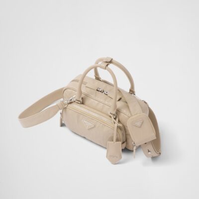 bdd9490bb0a89978fe3ca0fff590b919 Prada Antique nappa leather multi-pocket top-handle bag - Desert Beige