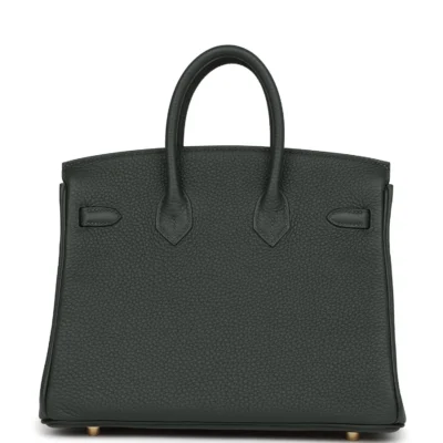 Hermès Birkin 25 Vert Fonce Togo Gold Hardware