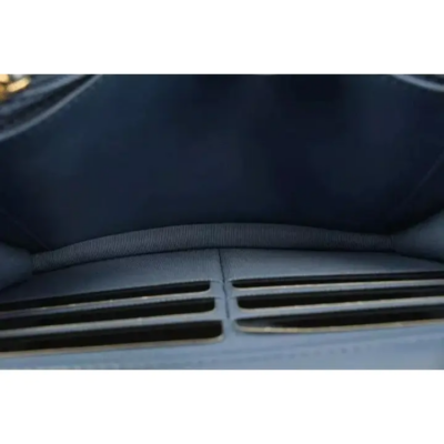 Chanel Wallet on Chain 22p Silver Gold Quilted 19 Flap Woc S126c49 Blue Denim Cross Body Bag