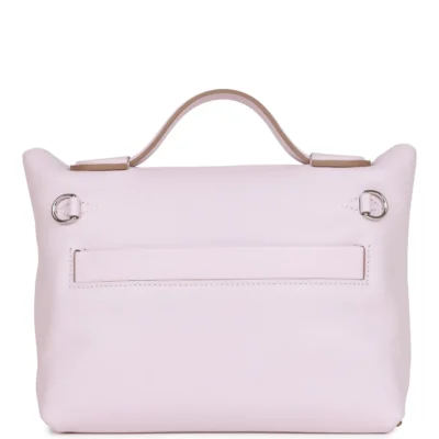 حقيبة صغيرة Hermès 24/24 Mauve Pale Verso Evercolor و سويفت إكسسوارات معدنية بلاديوم