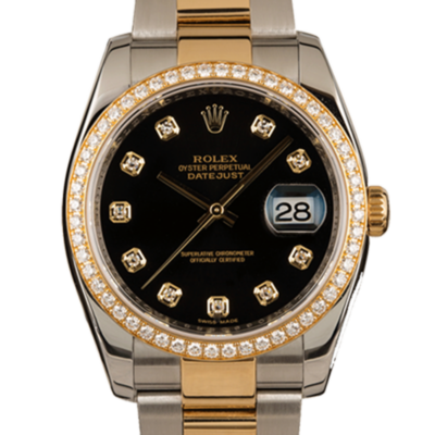 bf3b3ea54b7222b143c0144ecca77fec Rolex Datejust 116243BKDO 36MM Black Dial Silver-tone Case