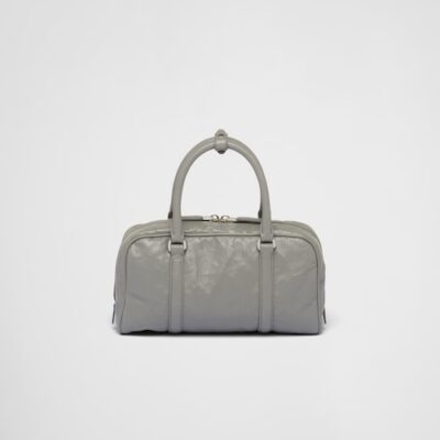 Prada Antique nappa leather multi-pocket top-handle bag - Slate Gray