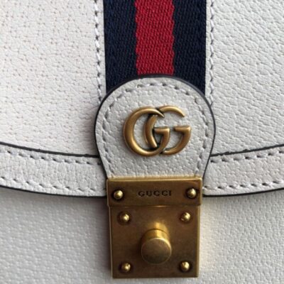 Gucci Ophidia Small Top Handle Bag With Web 652683