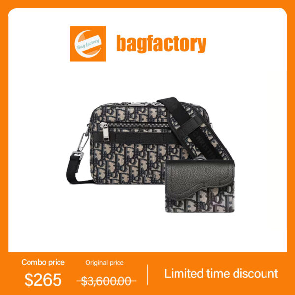 Dior The Lady D-Lite bag 1ESPO206YKY_H27E+Wallet 2ADST012YKY_H27E 2-piece set deals