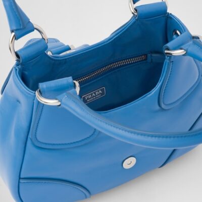 Prada Moon padded nappa-leather bag - Light Blue