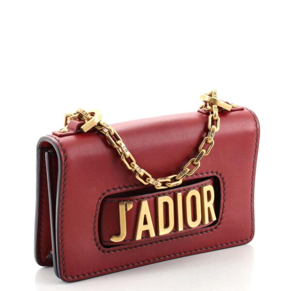 حقيبة يد Dior J'adior Mongolian Lamb Burgundy بلون Mongolian Lamb