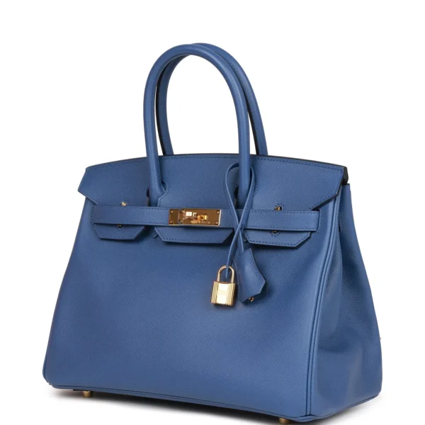 Hermès Birkin 30 Bleu Brighton Epsom Gold Hardware