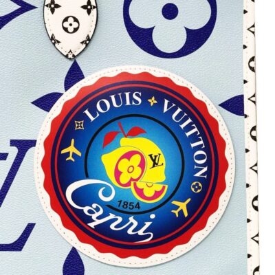 Louis Vuitton Monogram Giant Onthego Capri Blue Coated Canvas To