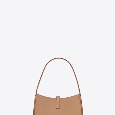 YSL Le 5 a 7 Mini Hobo Bag in Vegetable-Tanned Leather