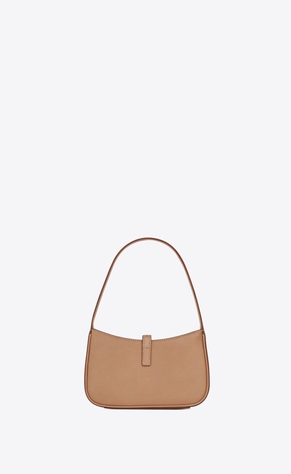 YSL Le 5 a 7 Mini Hobo Bag in Vegetable-Tanned Leather