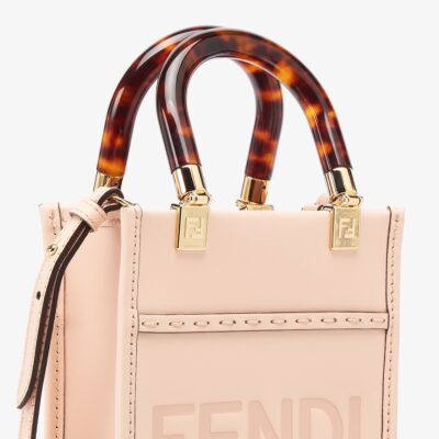 c1e1f513383c538b68e0253e20248d4a Fendi Mini Sunshine Shopper in Pale Pink