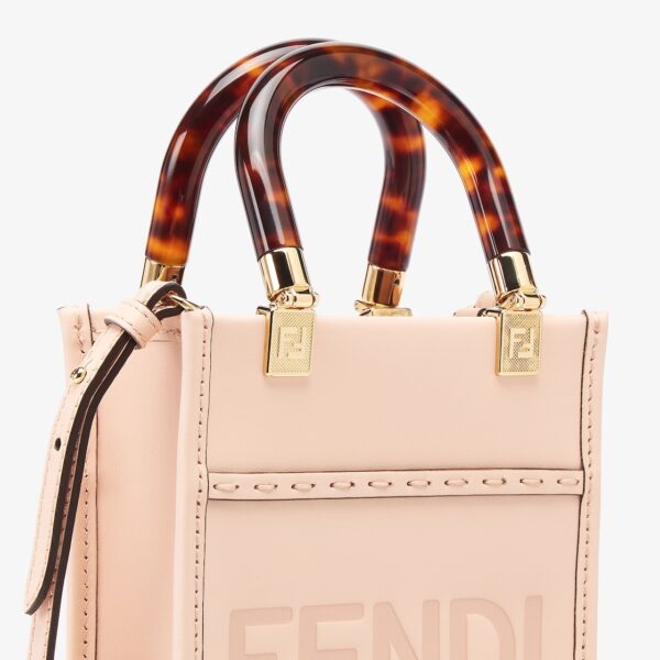 c1e1f513383c538b68e0253e20248d4a Fendi Mini Sunshine Shopper in Pale Pink