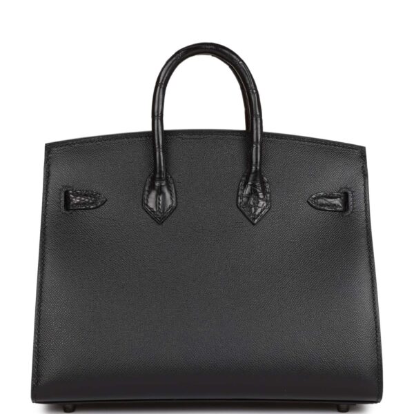 Hermès Sac Faubourg Birkin 20 So Black Matte Alligator Black Hardware