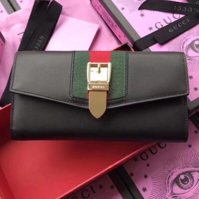 Gucci Sylvie leather continental wallet 476084