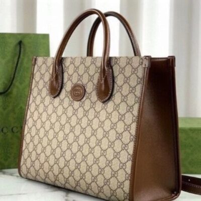 Gucci GG Small Tote Bag 659983 Coffee