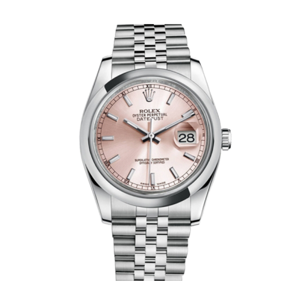 Rolex Datejust 116200PSJ 36MM Pink Dial Silver-tone Case