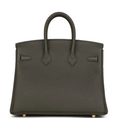 حقيبة Hermès Birkin 25 Vert de Gris توغو إكسسوارات معدنية ذهبية