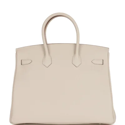 Hermès Birkin 35 Craie Togo Palladium Hardware