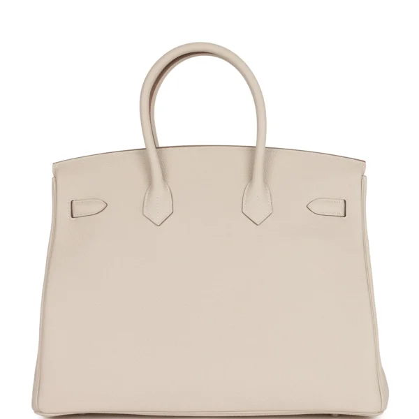 Hermès Birkin 35 Craie Togo Palladium Hardware