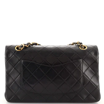 Chanel Vintage Classic Double Flap Bag Quilted Lambskin Medium